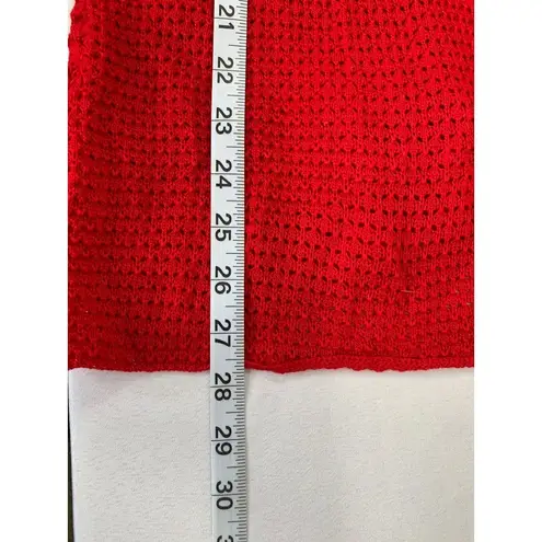 Westport Women Red3X Knitted Short Cardigan
