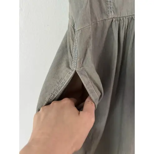 Mossimo Y2K Chambray Denim Light Wash Mini Babydoll Skater Dress Size Medium Blue