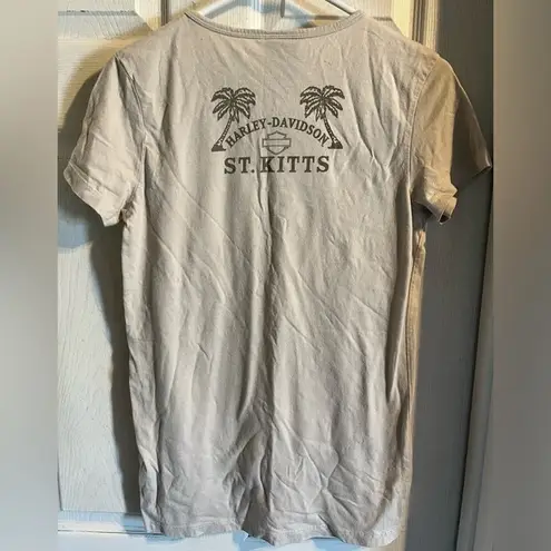 Harley Davidson Short Sleeve Tee Women’s Size XL Tan Lightweight, Logo, Riding