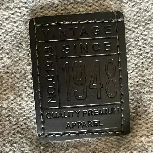 Weatherproof Vintage Heather Gray Cotton Soft V-Neck Long Sleeves SZ XL # 1786