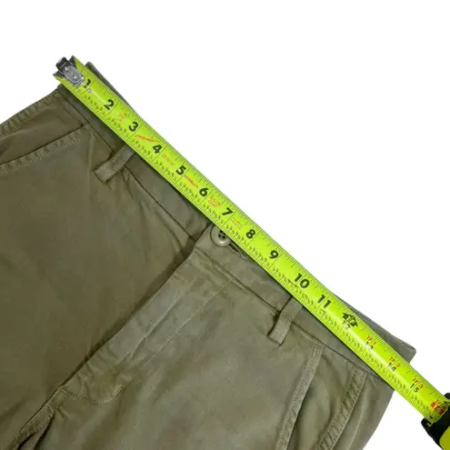 AMO Easy Trousers In Surplus Green Cropped Straight Leg High Rise Size 24