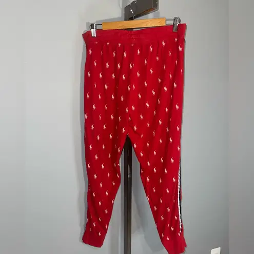 Ralph Lauren Polo  Print Pony Logos lounge pajama joggers woman’s Large