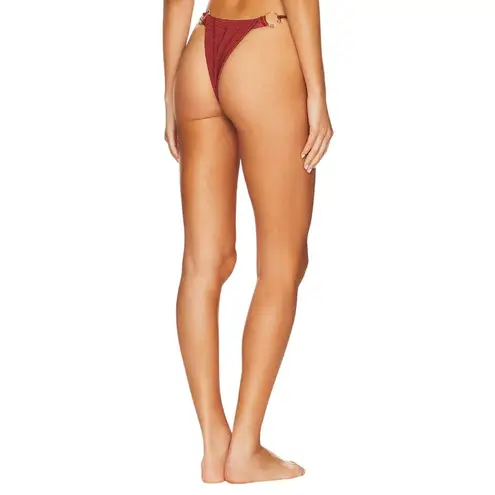 Camila Coelho Carlo Bikini Bottoms in Rust X-Small New Womens Swimsuit