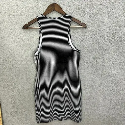 Abercrombie & Fitch Vintage Y2K  Bodycon‎ Dress Womens Medium Blue White Striped