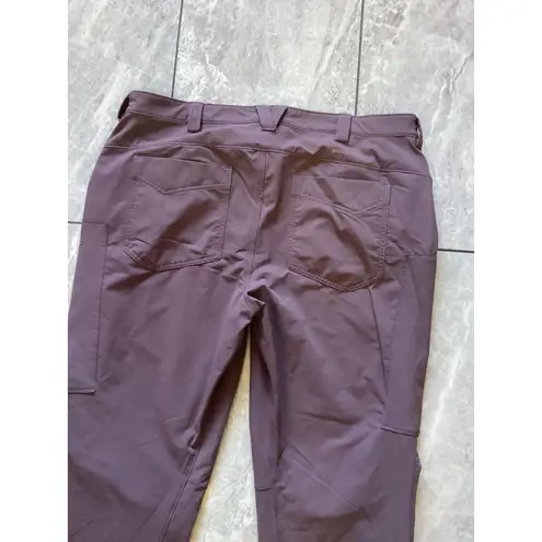 Duluth Trading Co Womens Pants Size 16x31 Purple Nylon Blend Cargo Outdoor