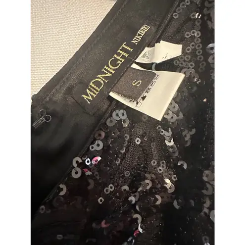 🔥Midnight Nikibiki Black mini Sequined Dress Size S