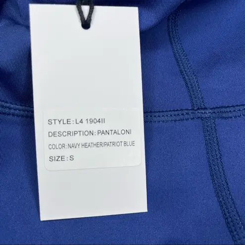 IRIS & INK // REVOLVE High Rise Cropped Legging Small Pantaloni Navy Heather NWT Blue