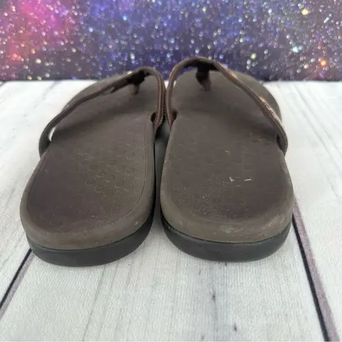 Vionic Women's Tide II Leopard Print Recovery Comfort Thong Casual Sandals Sz 9