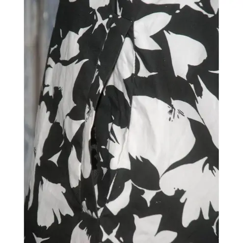 Centigrade Outerwear Women's 1X Half Sleeve Black White Floral Jacket Coat large