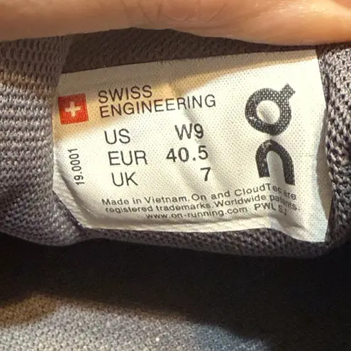 On Cloud Black Athletic Shoes with Unique Cushioning Size 9