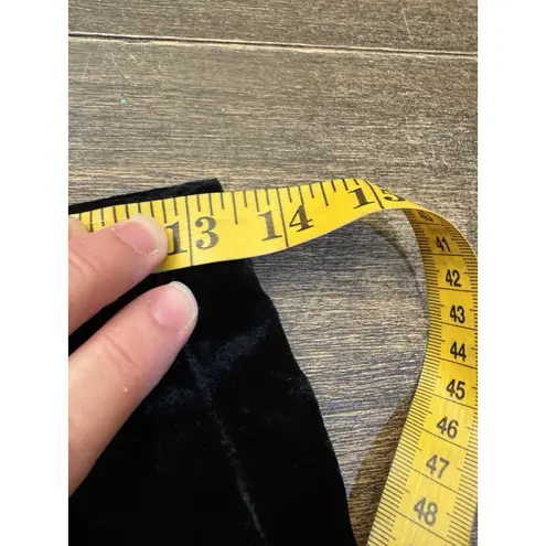 Camila Coelho Aliah Cropped Top And Skirt Black Crystal Trim Velvet Size Small