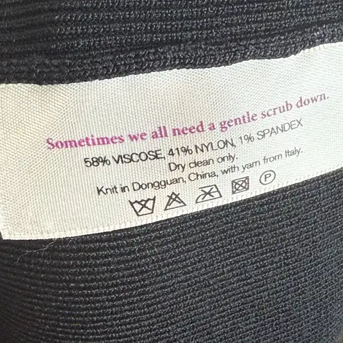 M.M.Lafleur Harlem Skirt Women's XL Black Jardigan Knit Foldover Waist Pencil