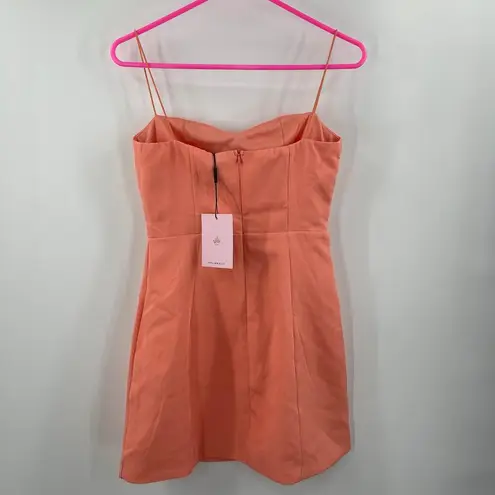Hello Molly  Dress Size 4 Cant Stop This Melon Orange Mini ML1512 NWT Going Out