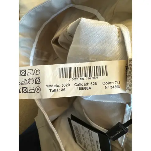 Massimo Dutti NWT Wide Cuffed Legged Trouser Pants cotton size 4 - Image 6