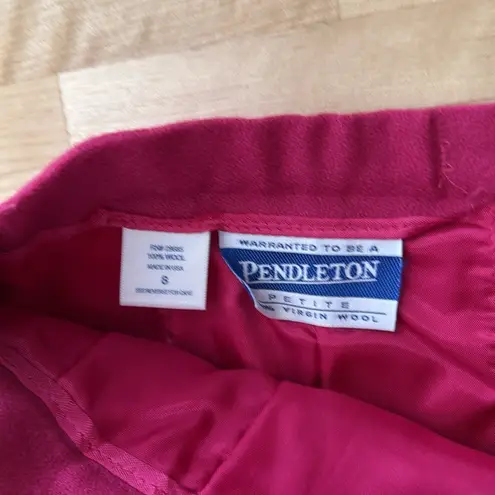 Pendleton 100% Virgin Wool Midi Pink Career Pencil Skirt, 8P