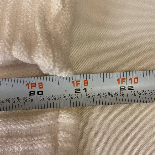 None Ribbed Knit Sweater Crew Neck Durable Fabric Blend Color Block Burgundy/White L