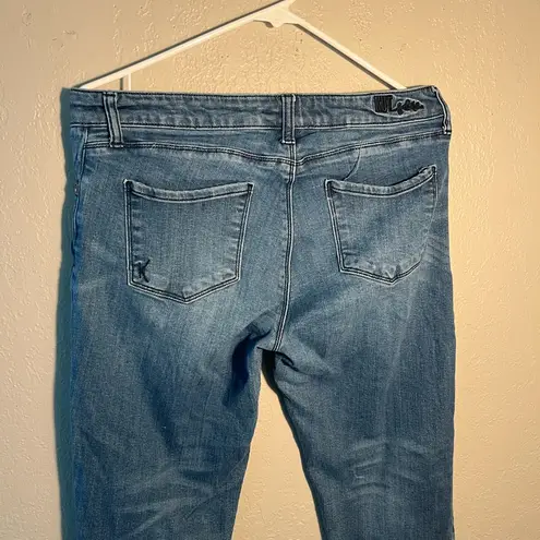 Kut From The Kloth  Blue Catherine Boyfriend Jeans SZ 8 Y2K Straight Leg Cropped