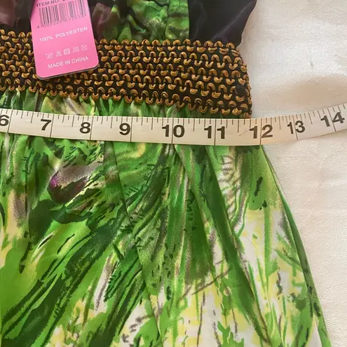 ACE Fashion ACE Tropical Floral Halter Dress L NWT