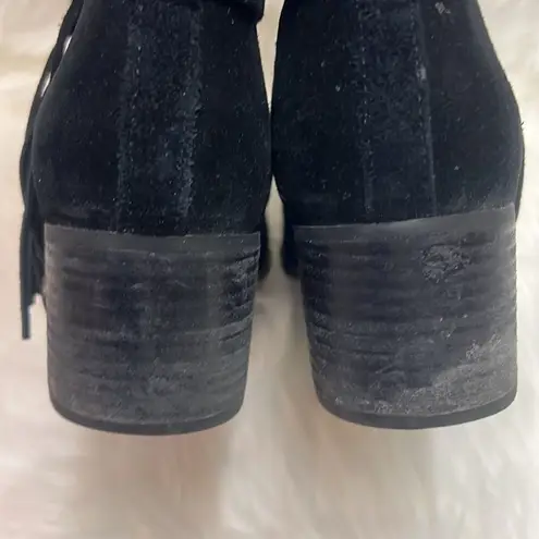 Koolaburra by UGG Women's Kenz Black Suede Tassel Ankle Boots, Size 9 D23