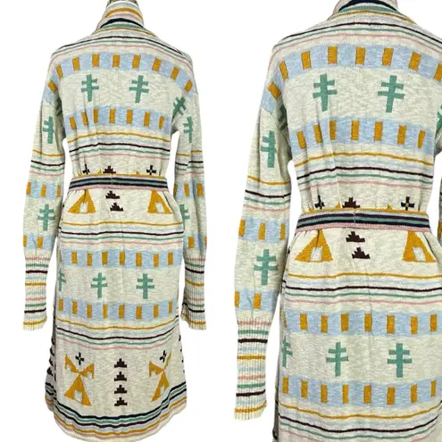 Faherty X B Yellowtail Paloma Duster Sweater Coat Hoodie Western Bohemian Small