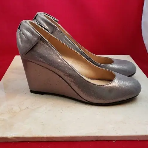 Report Wedge Heels Metallic Bow Locklyn Wedges