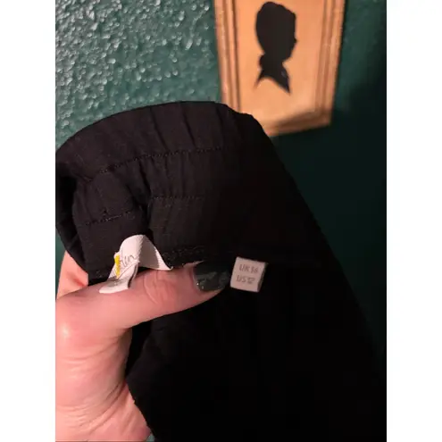 Boden Black Cotton and Modal Jogger Sweatpants Sz 12