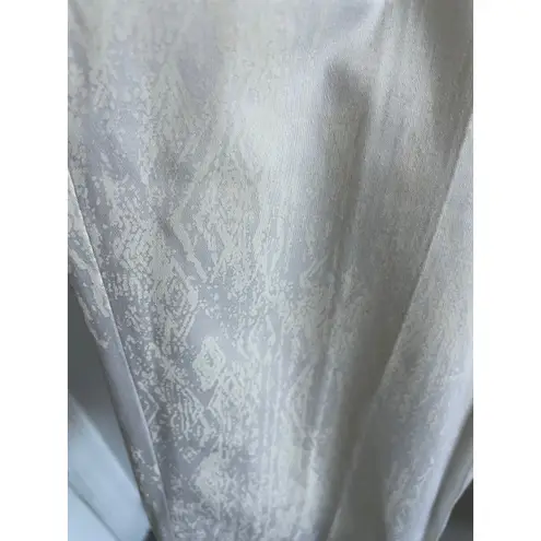 Escada Sport Ivory Jacquard Slim Pants Subtle Snakeskin Size 6