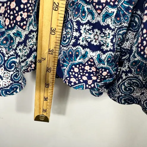 Cotton Express Express Wrap Mini Dress Women XS Paisley Boho Chic Festival Indie Hippie Fairy