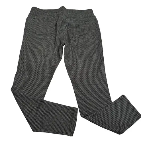 Seven7 Pull On Leggings Ponte Pant XL Gray Houndstooth Stretch Rayon Blend