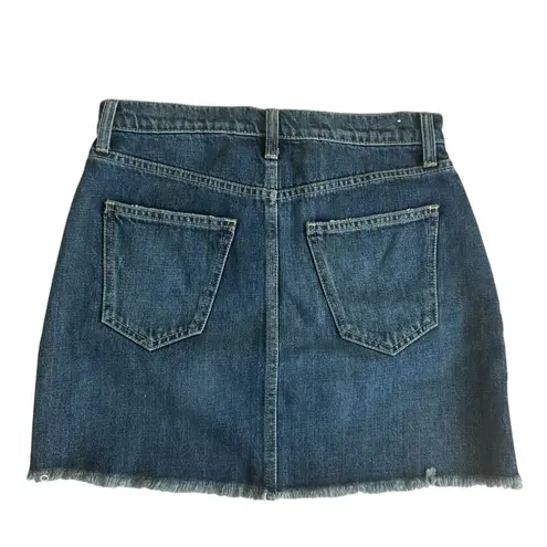 CURRENT ELLIOTT Button Fly Denim Skirt Size 25 Blue