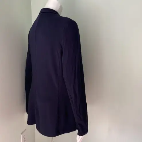 Magaschoni MAGASHONI navy blue jersey blazer