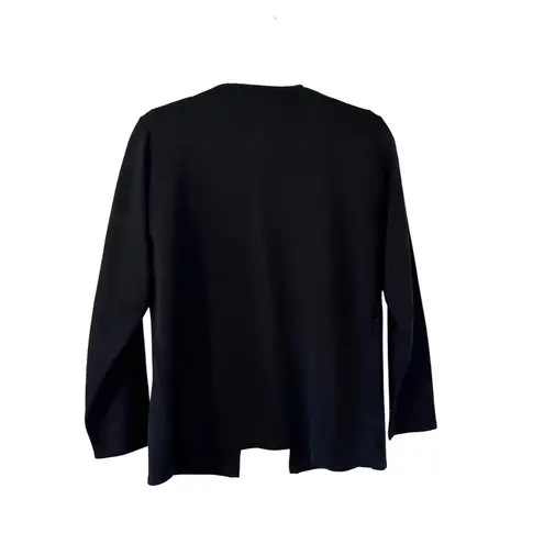 Jenny Black Beaded Embellished Cardigan Sweater Top Women's Small Holiday Y2K