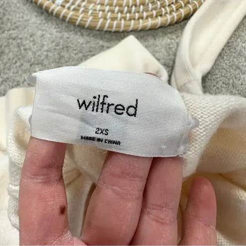 Wilfred Aritzia Merino Wool Cyprie Sweater Mockneck Longsleeve Light Birch XXS