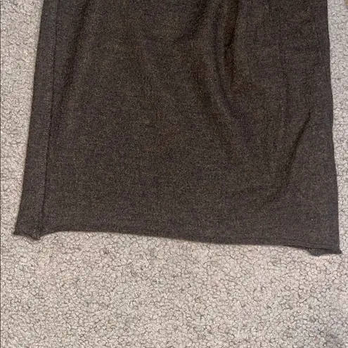 Oska Wool Avante Garde Lagenlook Wide Leg Crop Pull On Pant Brown 2 Medium