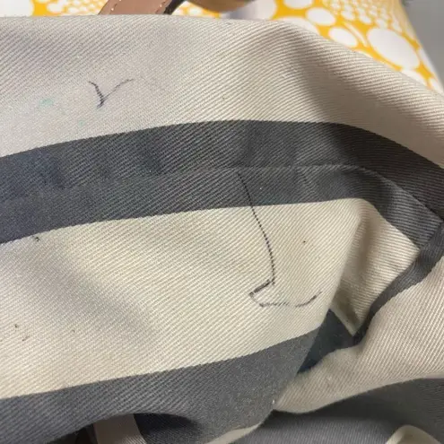 Kate Landry KATE LANDRY Women’s Tote Bag 12X6X13.5 Yellow & White