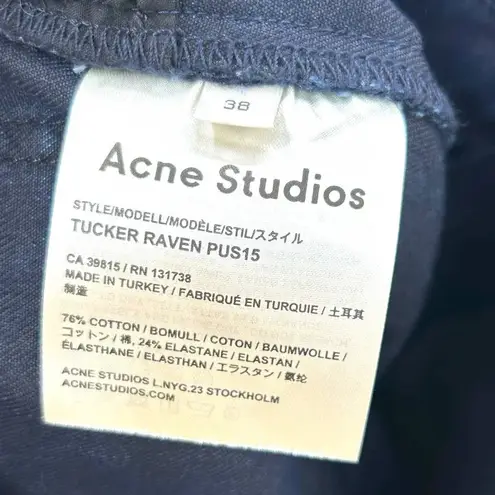 Acne Studios Tucker Raven Jeans Skinny Denim Dark Wash Blue Size 38 US 6 28 29