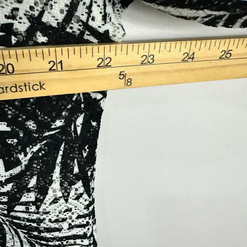 Mario Serrani Italy L Palm Leaf Print Tunic Top Cover-Up Blouse Resort Cruise