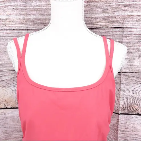 MiracleSuit  Pink Double Strap Tankini Top Size 16