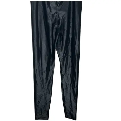 Koral  Jet Infinity Jumpsuit Women’s Medium Black Strappy Back Bodysuit Stretch