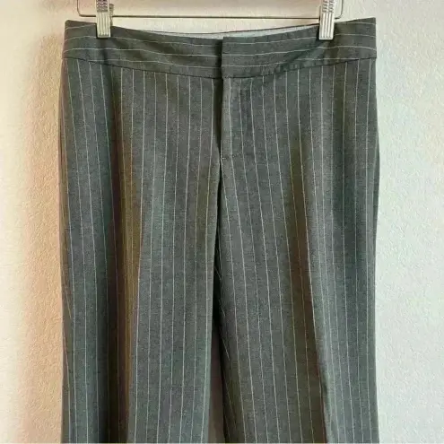 Banana Republic  Women’s Gray Wool Lined Stretch‎ Pinstripe Dress Trouser Pants 6