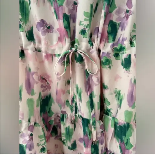 Entro  short Sleeve Floral Dress Medium