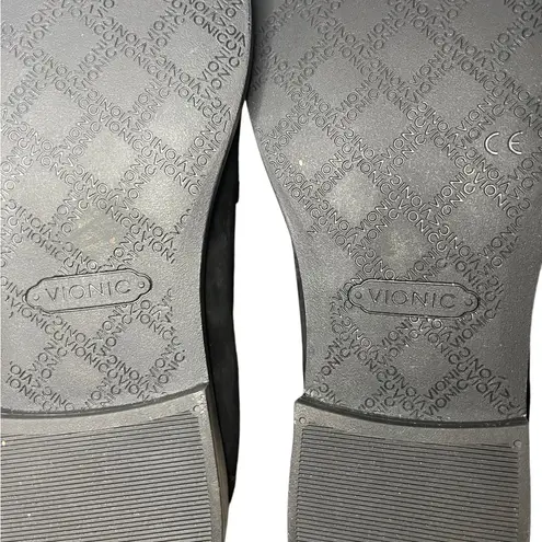 Vionic Waverly Black Suede Loafers Arch Support Sz 5 NWOB