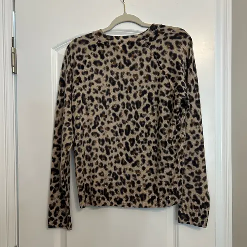 Caslon  Raglan Sleeve Wool & Cashmere Cheetah Print Sweater - Image 4