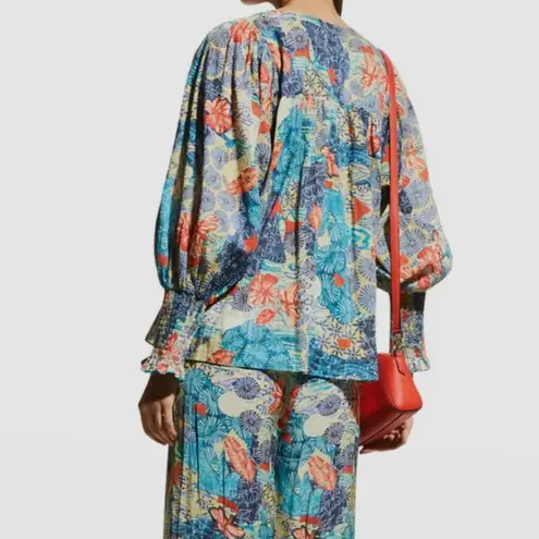 Chufy Jaro Pintuck Top Juro Blue Size Small