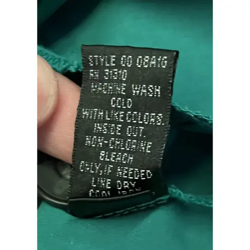 A Byer Coat Womens Medium Trench Jacket Button Front Pockets Satin Chic Classic