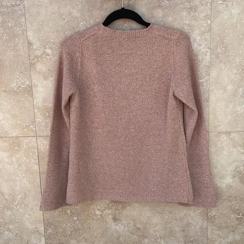 360 Cashmere Women’s Sweater Knit Long Sleeve 100% Cashmere Pink Peach Size XS