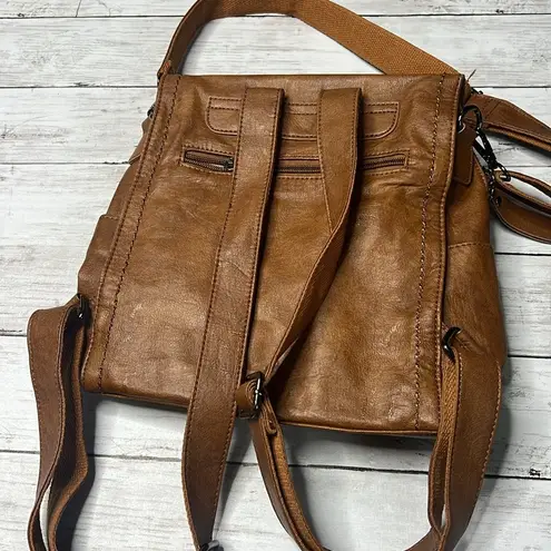 Vaschy Sac Faux Leather Large Backpack Purse