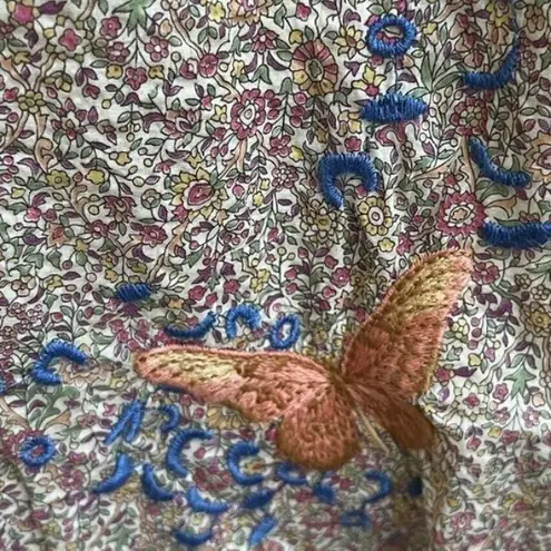 Johnny Was heavily embroidered Indalo Pintuck Blouse RARE (oversized)