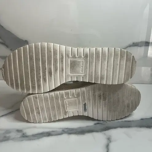 Dolce Vita | Leopard Print Calf Hair Hook & Loop Platform Chucky Sandals Sz 9.5 Brown