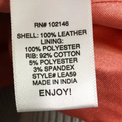 Michael Stars grey leather Moto jacket